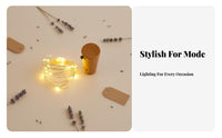 Solar Bottle Cork Light Flexible Wire Solar Cork Light gentle cream radiance for Patio
