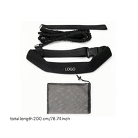 Padded Swim Belt with Resistance Cord Adjustable Swim Belt with Storage Bag Portable Swimming Coach Kit Custom Bundle for Swimmers
