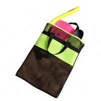 Draining Swim Mesh Bag Ventilated Swim Gear Bag Zippered Handheld for Swimming