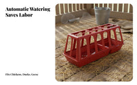 Fowl Waterer Sturdy Automatic Chicken Drinker Thickened Weight-Driven Fed Chicken Waterer for Farmers, Homesteaders, Backyard, Outdoor, Barn