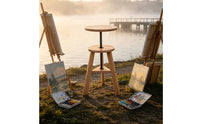 Artist Stool Space-Saving Adjustable Height Stool Versatile Furniture for Painters, Easel Work