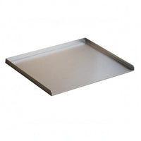 Raised Edges Stainless Steel Prep Board Upturned Sides Countertop Prep Board Brushed Finish Single Piece