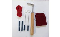 7 Pieces Piano Tuning Tool Kit with Pouch Easy to Use Piano Tuning Kit Professional for Students, Practice Rooms