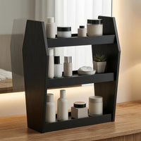 3 layer Tabletop Rack-Saving Gothic Shelf Rack Sturdy Wooden Display Shelf