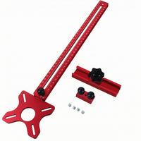 Metric Scale Router Circle Cutting Jig Slotted Tracks Circle-Cutting Jig Star-Shaped Router Milling Groove Bracket Locking Knobs for Woodworkers, Carpenters, Workshop