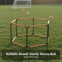 Foldable Butterfly Agility Ladder Multi-Functional Soccer Footwork Coach Use Anywhere Training Hurdles Set Easy to Assemble for Children, Athletes
