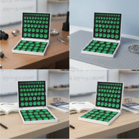 68 Pieces Watch Crystal Pressing Dies Recessed Watch Bezel Press Dies Foam-Lined Tooling for Watchmakers, Hobbyists, Workshops