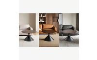 Round Side Table Minimalist Sculptural Side Table Modern Furniture for Living Room, Reading Corner