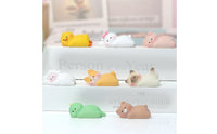 Multi-Purpose Cute Lying down Creature Figurine Tool-Effortless Installation Car Dashboard Creature Decoration Resin Material for Girls