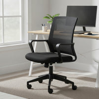 Mesh Office Chair with Armrests Ergonomic Computer Desk Chair Breathable Furniture for Adults, Students, Study