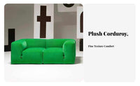 Tofu Block Sofa Nordic Aesthetic sectional Couch Minimalist design Living Room Furniture for Guest Hosts, Small Spaces, Lounge Area, Home recreation