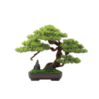 Desktop Artificial Bonsai Tree Zen Fake Bonsai Decor Maintenance-Zero-Maintenance Mini Artificial Tree Realistic for Office Workers, Entryway