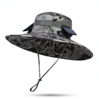 Solar Fan Hat Rechargeable Cooling Fan Hat Hands-Unrestricted for Anglers
