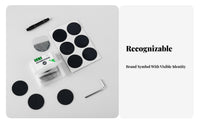 6 Pieces Easy Application Glueless Bike Tire Repair Sticker Kit Portable Glueless Tire Patches Compact