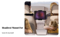 Car Headrest Tablet Holder Hands-Effortless Viewing Car Headrest Mount Backseat Ph Single Mount Wide Compatibility Backseat
