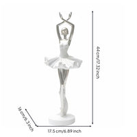 Ballet Dancer Sculpture Elegant Design Ballet Dancer Statue Fine Crafted Details Ballerina Statue for Dancers, Girls, Living Room, Bedroom, Bookshelf