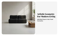 Curved Sectional Couch Minimalist Design Modular Seating Customizable Configuration Sofa for Apartment Dwellers, Business Owners, Lobby, Lounge