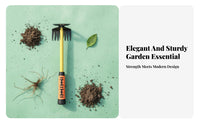 Manganese Steel Weeding Hoe Sturdy Duty Uprooting Weeder Rake Weeding Rake Multi-Functional Manual Uprooting Tool