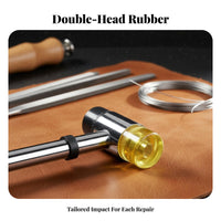 Non-Slip Grip Fret Hammer Alloy Steel Shaft Guitar Fret Installation Tool for Musicians, DIY Hobbyists, Repair Shop, Workshop, Home