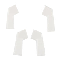 4 Pieces RV Drainage Diverter White RV Gutter Extension Extended for Motorhome