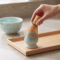 Japanese Matcha Tea Bowl Set with Whisk and Pour Spout