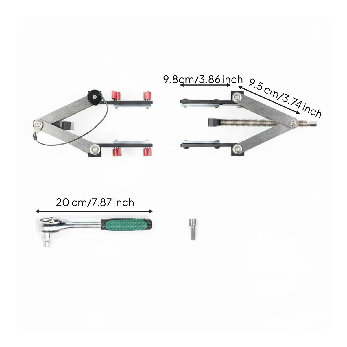 Multi-Directional Carpentry Clamp Easy Setup Four Direction Panel Clamp Heavy Duty Clamping Tool for Bench, Workshop