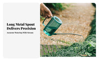 Long Spout Watering Can Nordic Design Transparent Plant Waterer Modern Design 1L Watering Jug for Owners, Balcony, Office