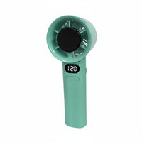 Lightweight USB Rechargeable Fan Long Battery Life Mini Cooling Fan Powerful Airflow Portable Jet Blower Quiet Operation for Travel, Outdoor, Office, Commuting