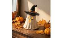 Halloween Ghost Tealight Holder Resin Ghost Figurine Weathered Decor Whimsical for Mantel