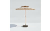 Patio Umbrella with Water-Resistant Base-Resistant Outdoor Umbrella with Base Freestanding Parasol for Backyard, Poolside, Market Stall