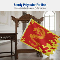 Performance Flag, Dragon Dance Banner, Polyester Martial Arts Prop, School Stage Decor