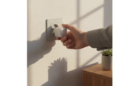 Compact Smart Plug with Power Monitoring Glossy WiFi Plug with Push Button Stable Connectivity Outlet for Homeowners