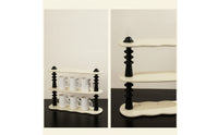 3 Tier Desktop Storage Rack Low Profile Desktop Rack with Trays Modern Furniture for Vanity
