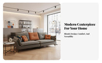 Tech Material Minimalist 3-Seater Sofa Nordic Design Lounge Seating Light Luxury Couch Small Apartment Friendly for Homeowners, Business Owners, Families, Living Room, Reception Area, Office, Bedroom