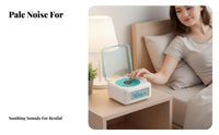 vinyl turntable Design Water Ripple Projector Bluetooth Connectivity Water Ripple Projector with rotating Disc colorless Noise Machine mood Light Timer Function for Gift Givers, Students, partners, Bedroom, Bedside, Dorm Room