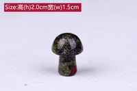 新品天然水晶矿物标本小蘑菇原石儿童教学奇石彩色石头科普摆件