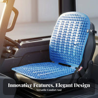 Seat Cushion with Backrest Massage Ventilated Seat Cushion for Drivers, Tricycle