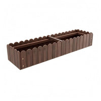 Thickened Cedar Planter Box Anti-Corrosion Carbonized Wooden Planter Reinforced for Courtyard, Balcony