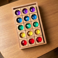 Acrylic Gem Stacking Play Item Tint Sorting Rainbow Tile Blocks Self Directed Style Translucent Block Puzzle for Kids, Kindergarten