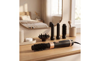 Hot Air Styler with Interchangeable Heads Volumizing 5-in-1 Hair Styling Tool Electric Hair Wand with Detachable Brushes