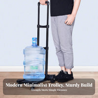 Foldable Design Collapsible Dolly with Extendable Base Expandable Platform Folding Hand Truck Adjustable Handle Collapsible Dolly Cart Swivel Wheels for Delivery Personnel, Travelers, Office Workers, Shopping, Travel, Warehouse, Camping