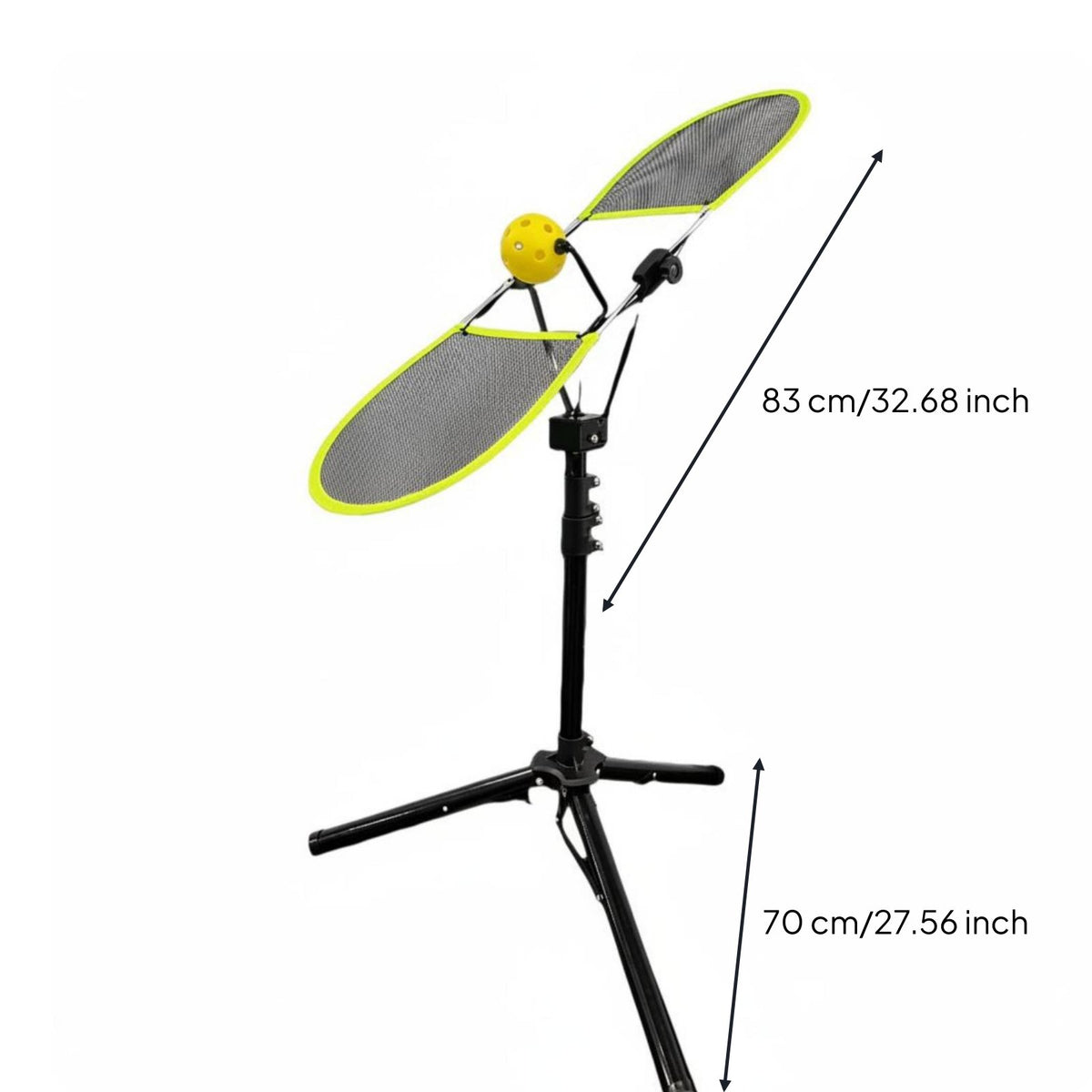 Portable Pickleball Practice Aid Stable Tripod Base Solo Pickleball Practice Aid Easy Assembly Solo Practice Equipment Long-Lasting Frame for Beginners, Outdoor, Indoor, Backyard