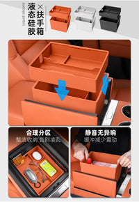 理想i6i8L6L7L8L9车内装饰用品大全硅胶垫中控储物盒改装汽车配件