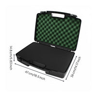 Multipurpose Hard Plastic Tool Case Long-Lasting Safeguarding Tool Box Shock-Resistant for Professionals, Photographers, Vehicle, Job Site