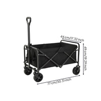 Foldable Wagon Cart Compact Collapsible Wagon Collapsible Utility Cart Portable Versatile for Campers, Camping
