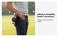 Sport Sphere and Tee Holder Holds 2 Balls Waist Fastener Sport Pouch Small Size Portable