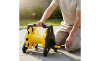 Ergonomic Design Garden Hose Reel Cart Easy Mobility Water Hose Reel Heavy Duty for Car Washing, Yard, Patio