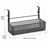 Under Desk Cable Management Tray, Large Adjustable Carbon Steel Wire Management, Clamp Mount for Home Office Standing Desk, 13.6kg Capacity
