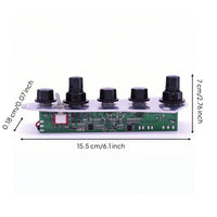 Electric Bass Control Assembly Ready-to-Install Bass Control Circuit Board Replacement Hardware for Luthiers