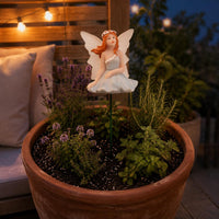 4 Pieces Fairy Garden Figurines Easy to Install Garden Fairy Decoration Cute